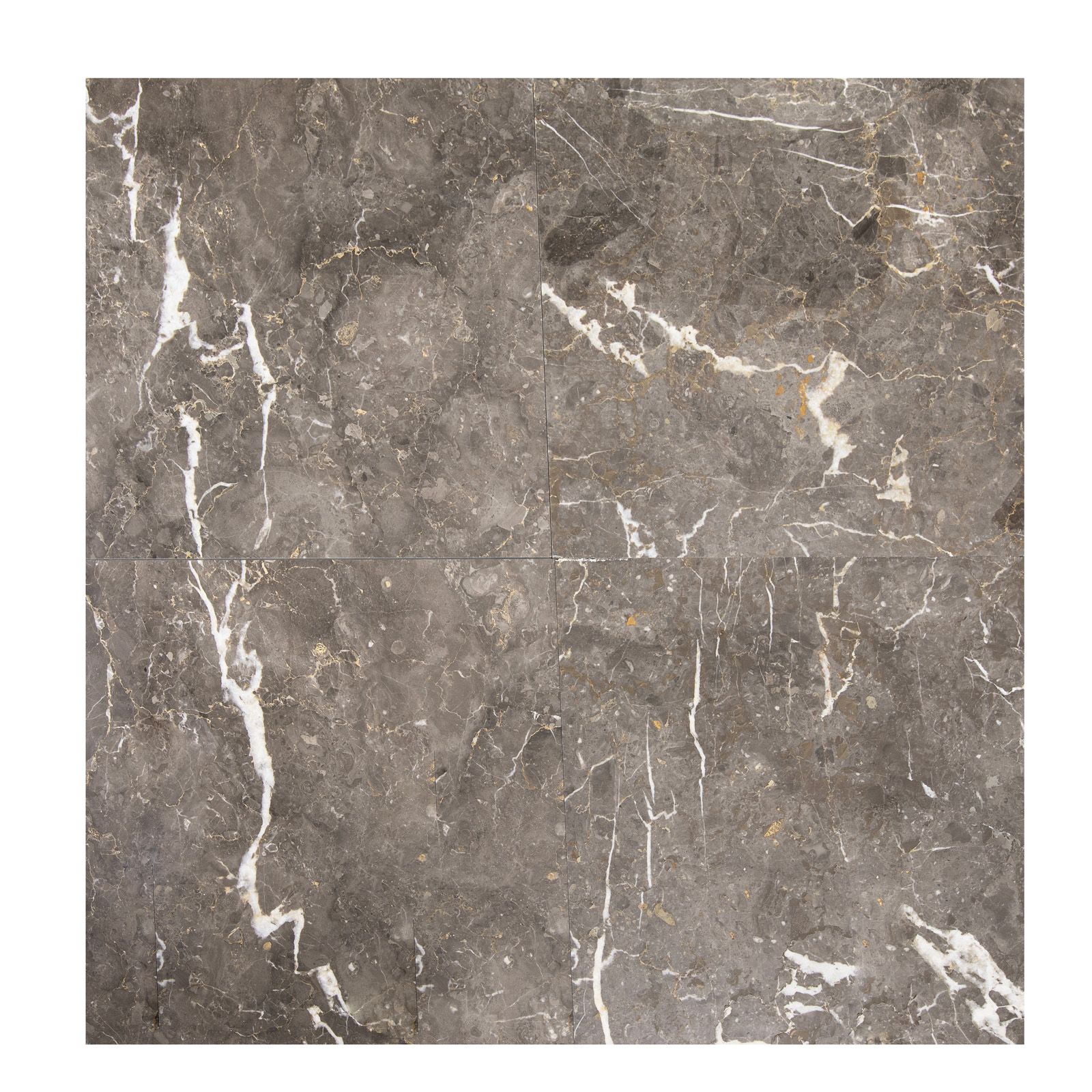Płytki marmurowe z szaro brązowego marmuru mont grey w rozmiarze 60x60x2 cm, wykończenie polerowane - obrazek 3
