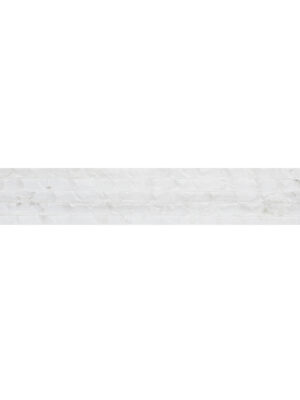 Płytki marmurowe z białego marmuru Glacier White w rozmiarze 10/fle/2 cm, wykończenie ryflowane