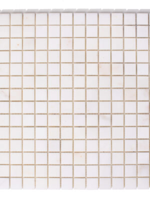 TU KUPUJESZ PAKIET 19 SZT Mozaika marmurowa kostki z białego marmuru Afyon White elementy wielkości 2/2 cm, grubość 1 cm, wykończenie polerowane TU KUPUJESZ PAKIET 19 SZT
