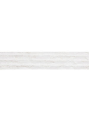 Płytki marmurowe z białego marmuru Glacier White w rozmiarze 15,25/fle/2 cm, wykończenie ryflowane