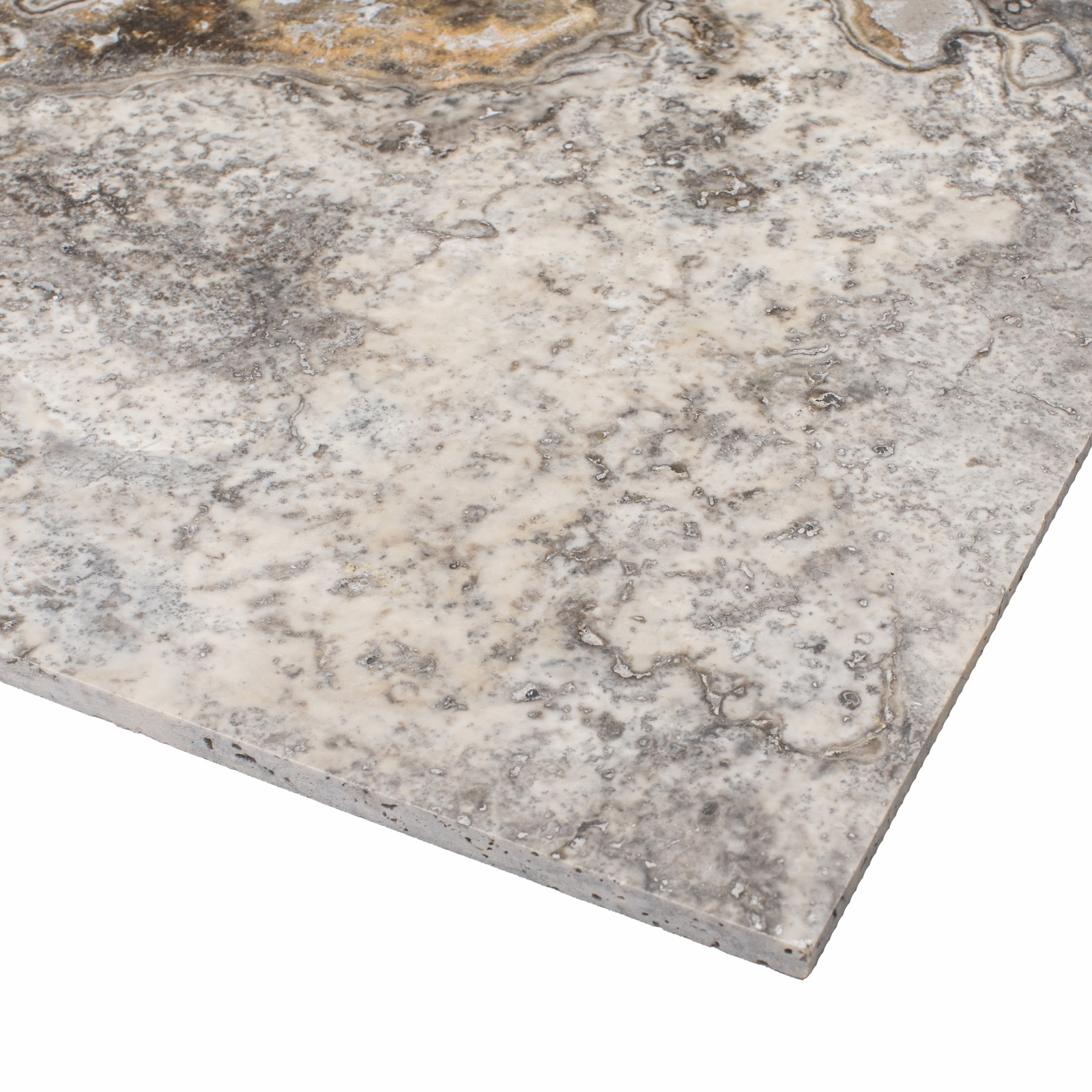 Płytki trawertynowe Alabastrino Rustic w rozmiarze 61x61x1,25 cm, wykończenie polerowane - obrazek 2