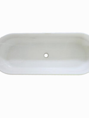 Umywalka marmurowa z białego marmuru Snow White w rozmiarze 104x42x13 cm satyna