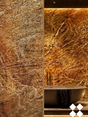 Fornir Kamienny Transparentny Łupek Copper tapeta 2MM 305x122x0,2 cm