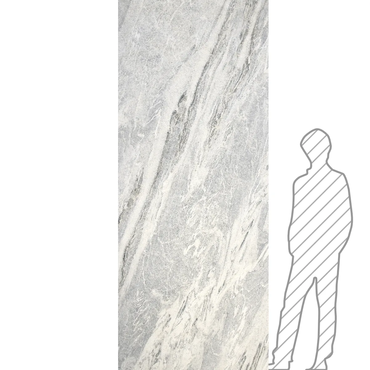 Fornir Kamienny White Marble 2MM 305x122x0,2 cm - obrazek 2