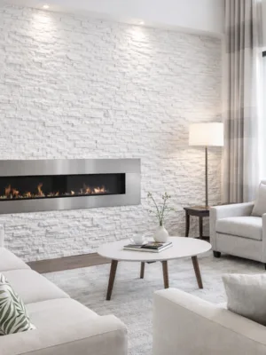 Panel ścienny Marmur White Stackstone 10x36x0,8-1,3 cm