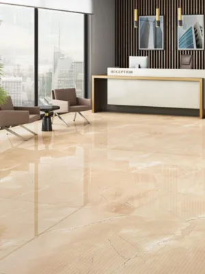 Płytki Marmur Crema Marfil New szlifowany 60x60x2 cm