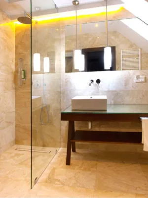 Płytki Marmur Queen Beige polerowany 40,6x61x1,2 cm