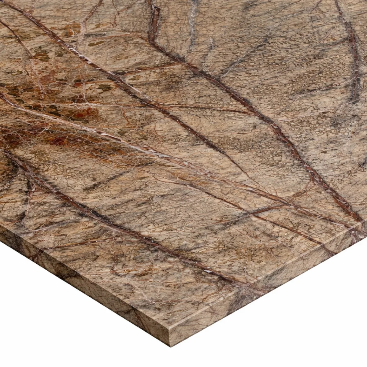Płytki Marmur Rain Forest Brown polerowany 61x30,5x1,2 cm - obrazek 2