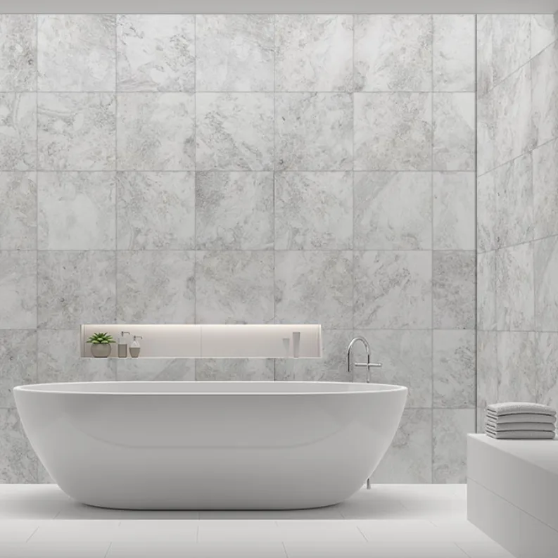 Płytki Marmur Royal White szlifowany 40,6x61x1,2 cm - obrazek 2