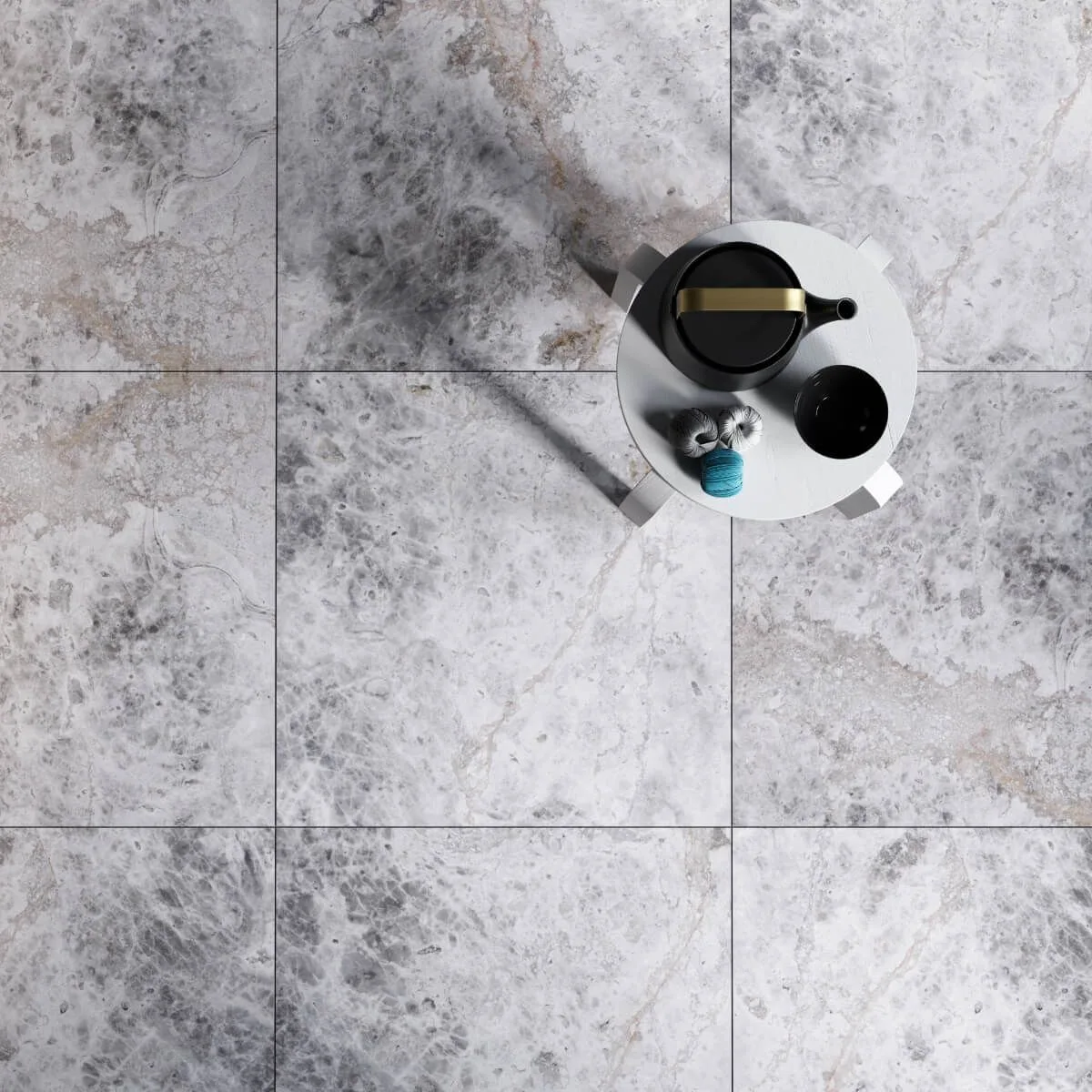 Płytki Marmur Tundra Grey Classic szlifowany 61x40,6x1,2 cm