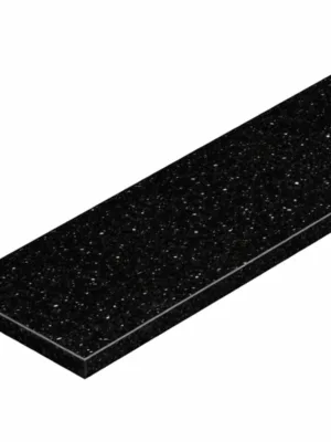 Podstopień granitowy Black Galaxy polerowany 150x16,5x2 cm