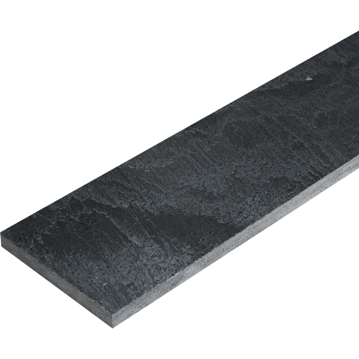 Podstopień kwarcyt Silver Grey leather 150x16,5x2 cm
