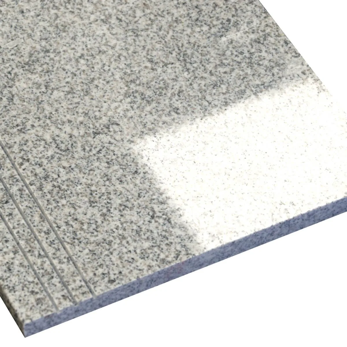 Stopień granitowy G603 New Bianco Cristal polerowany 150x33x2 cm z
antypoślizgowymi ryflami - obrazek 2