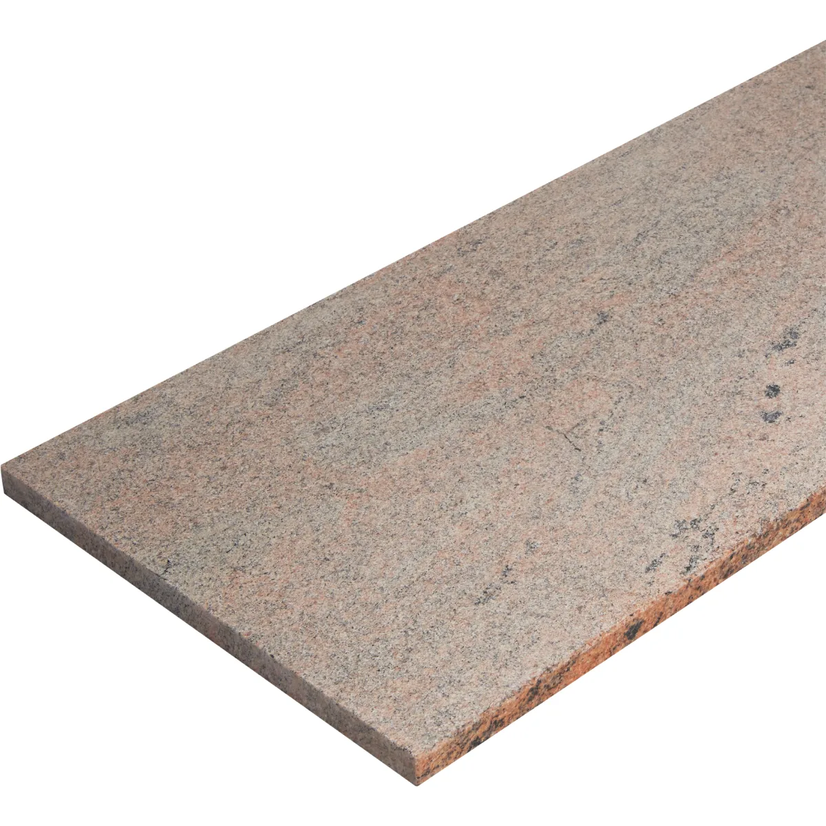 Stopień granitowy Multicolor Red płomieniowany 150x33x3 cm