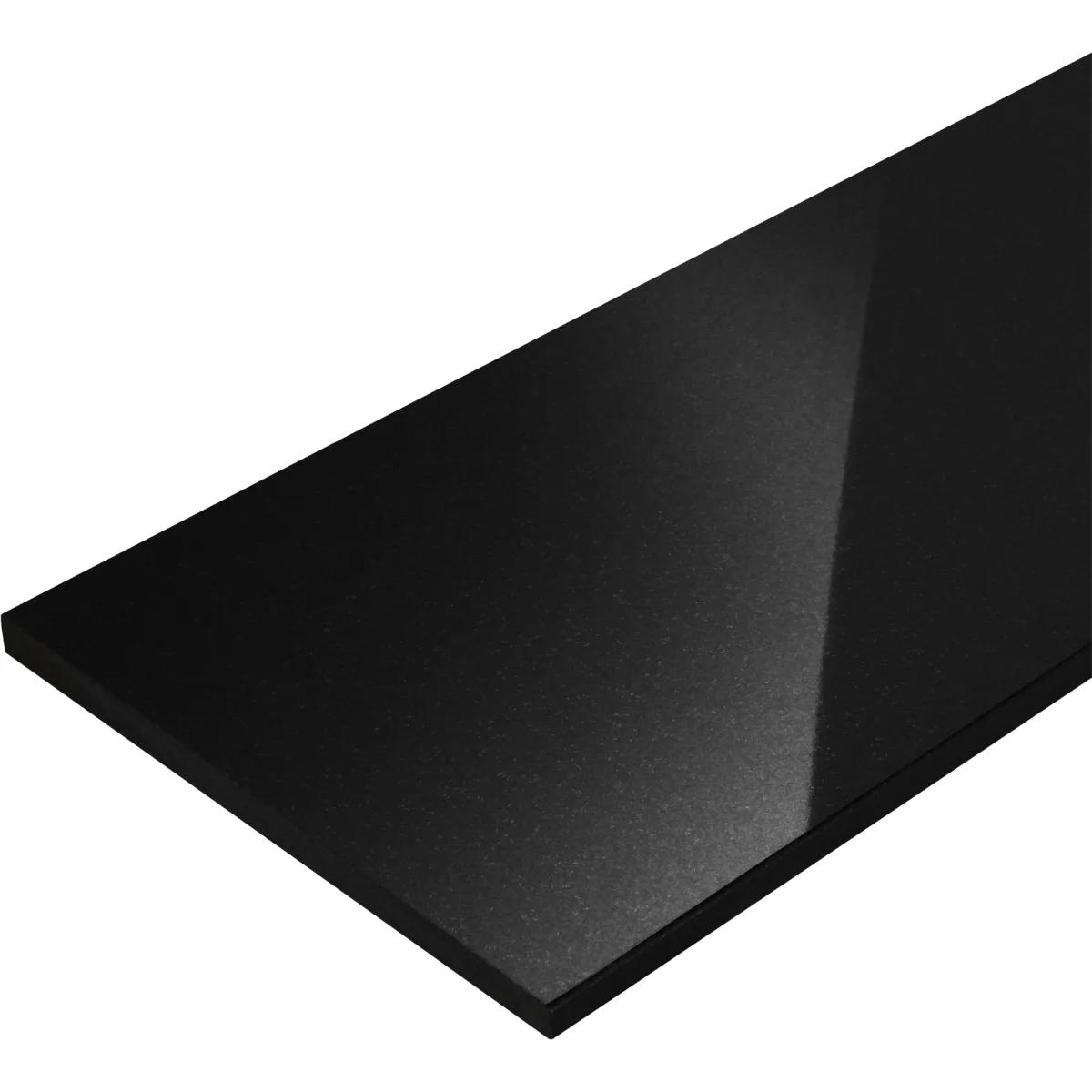 Stopień granitowy / parapet Absolute Black polerowany 150x33x2 cm