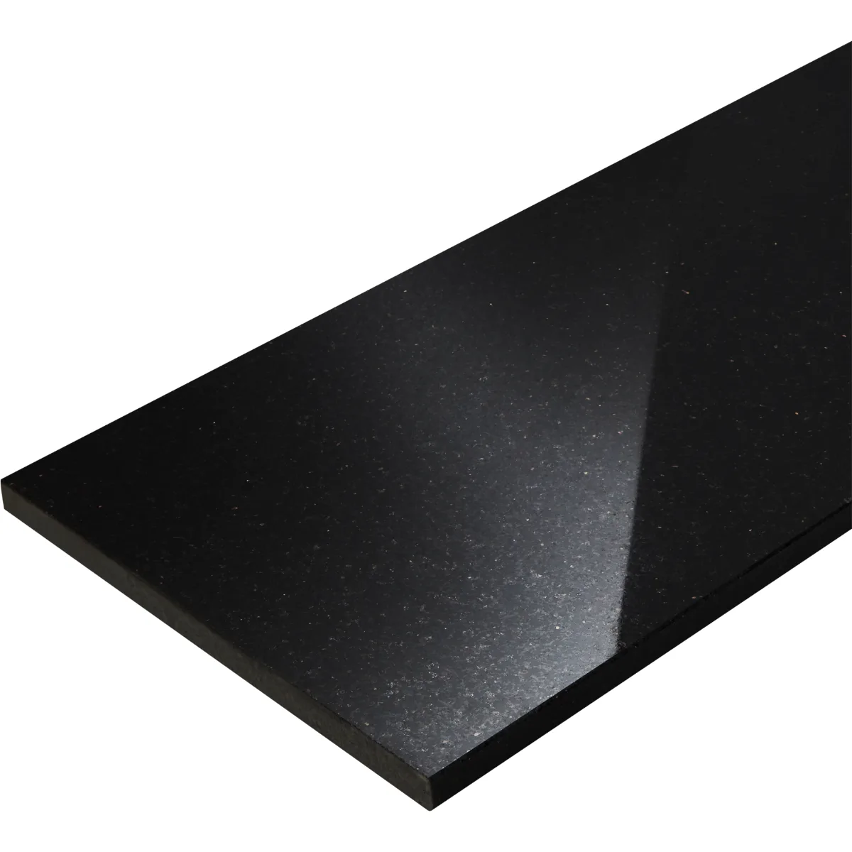 Stopień granitowy / parapet Black Galaxy polerowany 150x33x2 cm - obrazek 2