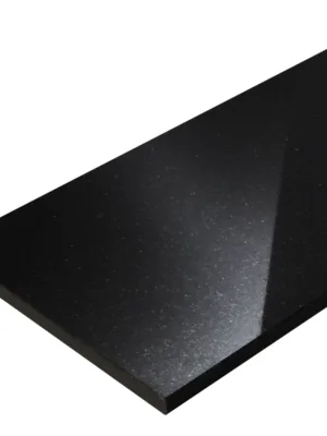 Stopień granitowy / parapet Black Galaxy polerowany 150x33x3 cm